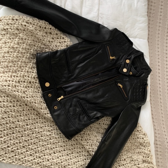 Black leather jacket - Picture 2 of 7